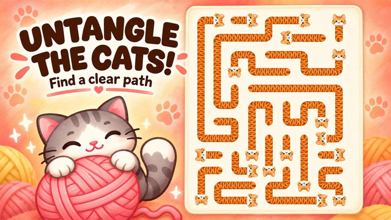 Image Cat arrows: Cozy Puzzle